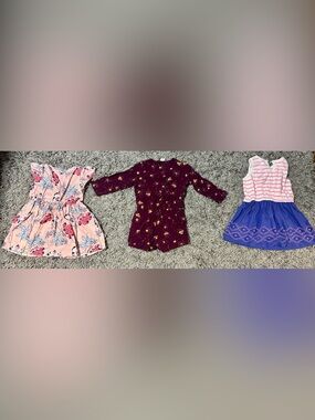 Baby/Toddler Girl One Piece/Dresses Clothing Lot Set of 3 Cherokee Old Navy Gap